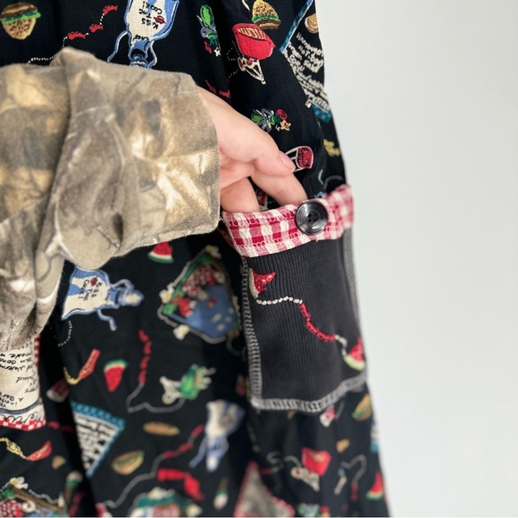 Vintage Handmade 90s Pin Up Rockabilly 70s Maxi Length Skirt - Picture 3 of 4